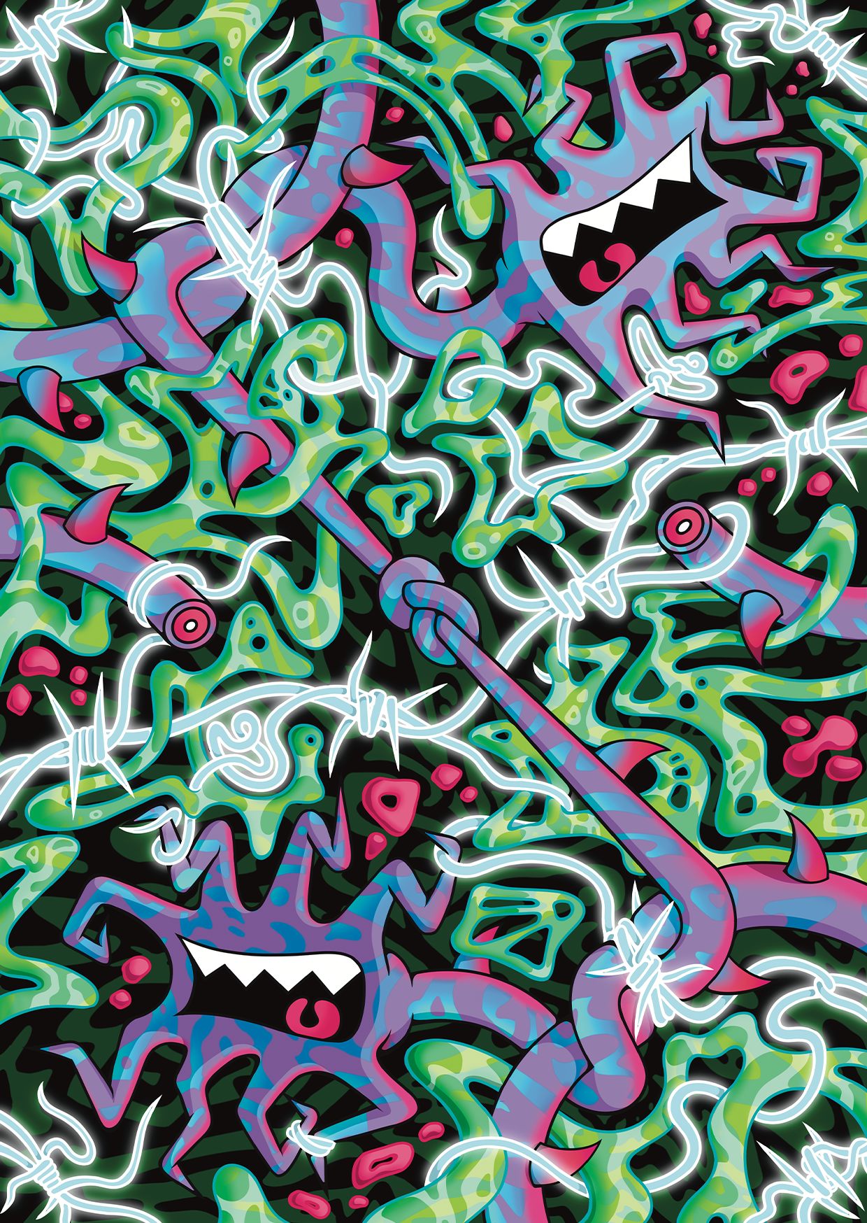 Microplastics Art Print