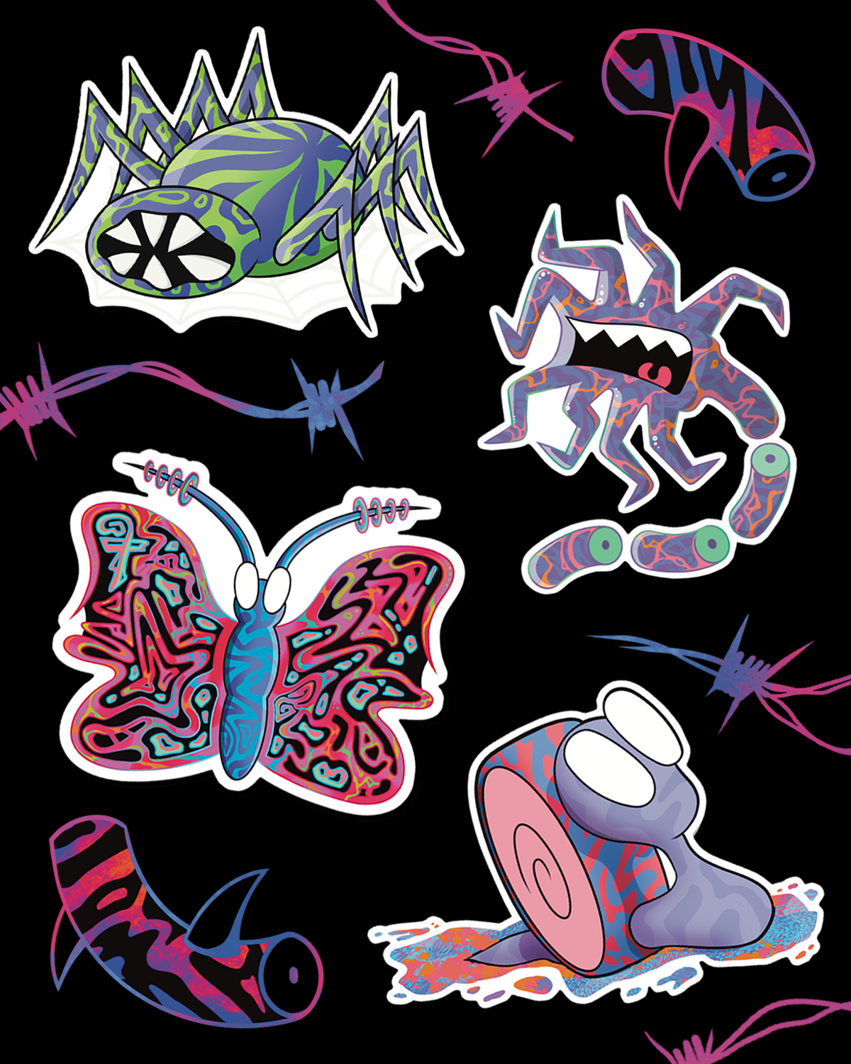 Creepy Crawlies Sticker Pack